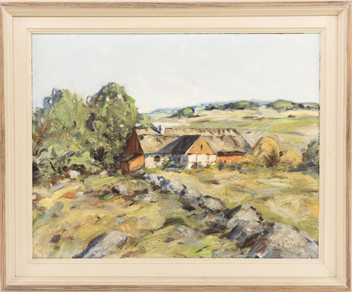 Nils Engquist, olja på duk, signerad, 60x50 cm