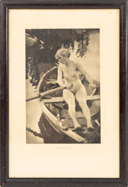 Anders Zorn, e., litografiskt tryck, "Sjöbloms eka", Ur Dir Axel Jacobsens konstgalleri, 27 x 39 cm