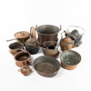 Kopparföremål, 11 delar, kannor, grytor, m.m.