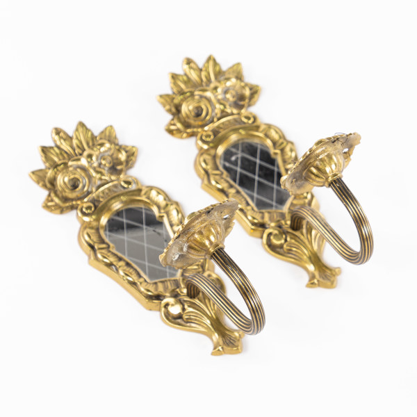 Ljuslampetter, ett par, höjd 28 cm