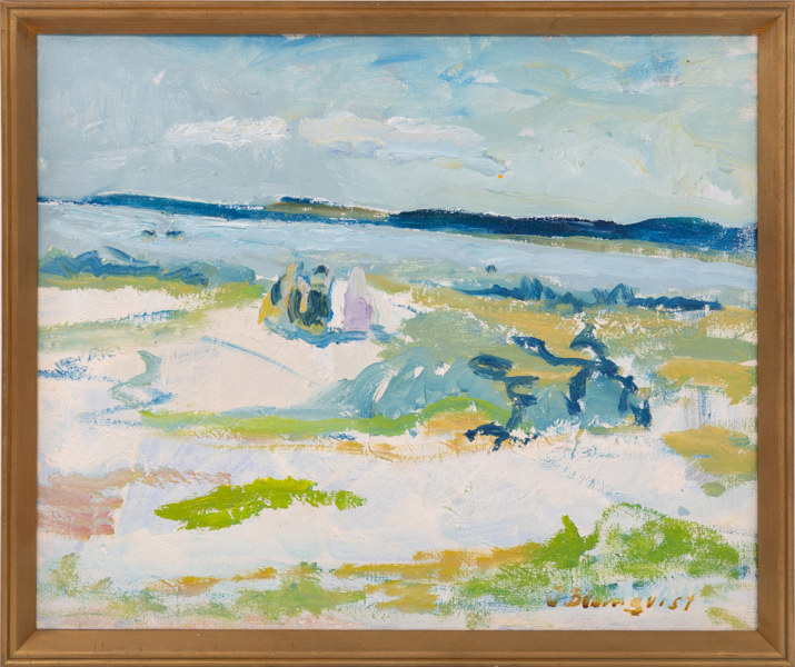 Inge Blomqvist, olja på duk, signerad, 49x41 cm