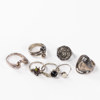 Ringar, 7 st, silver, vikt 34,7 gram