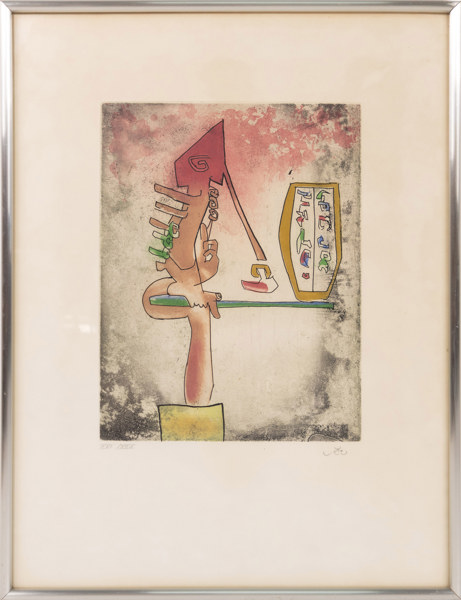 Roberto Matta, etsning, 15/30, signerad, 52x68 cm