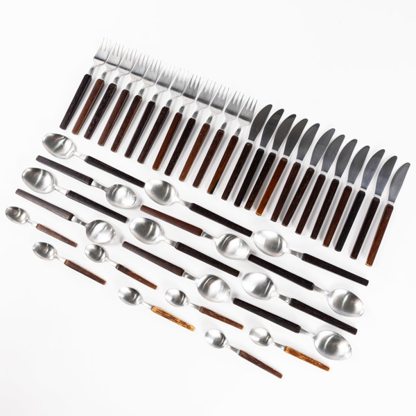 Bestick, 43 delar, Nilsjohan, träskaft