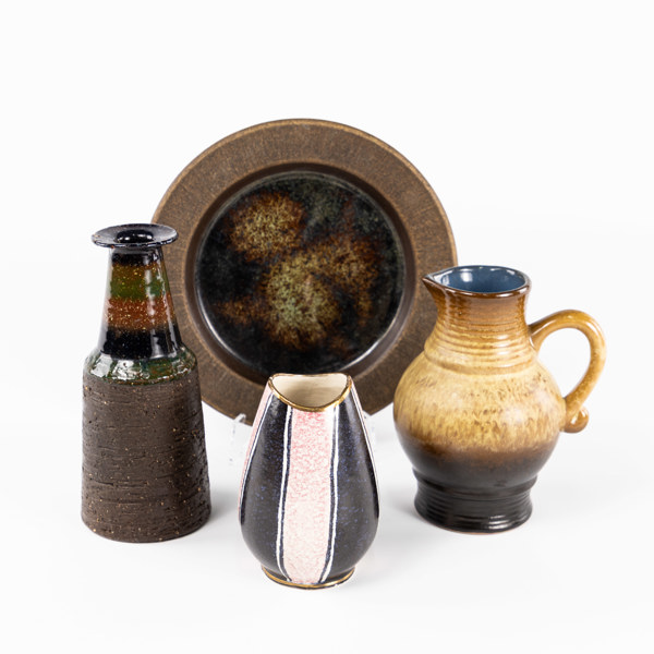 Vaser, fat, 4 delar, högsta 19 cm