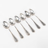 Teskedar, 6 st, silver, vikt 104 gram