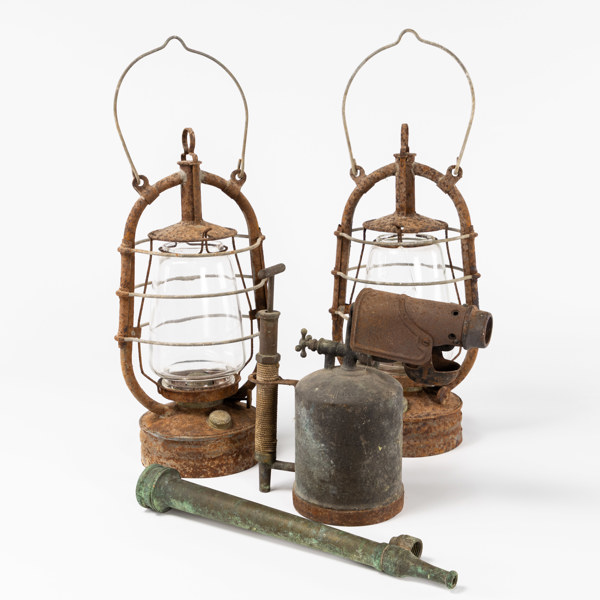Lyktor, brännare, bl a Primus, 3 delar