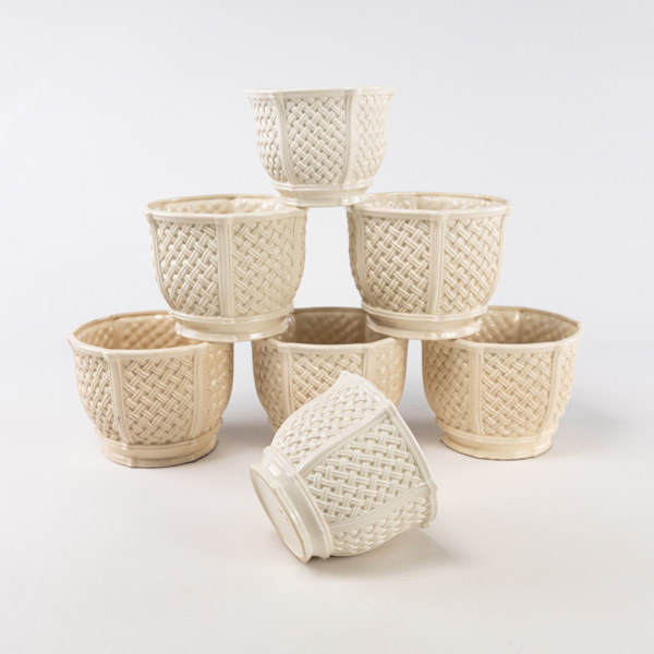 Ytterfoder, 7 st, keramik, höjd 13 cm