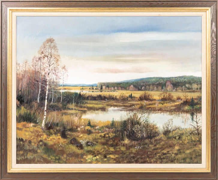 Dan Martin Masell, olja på duk, signerad, 93x78 cm
