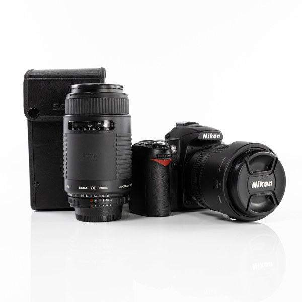 Digital systemkamera, Nikon, D90, 2 objektiv, 2008, Japan