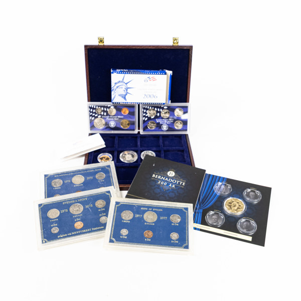 Samlarmynt, myntkassetter