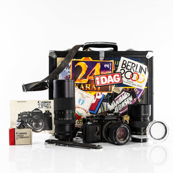 Systemkamera, Canon, F-1 Montreal, 3 objektiv, 70-tal, Japan