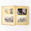 Brefkortsalbum, med vykort, tecknade och fotovykort