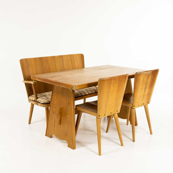 Göran Malmvall, matmöblemang, 4 delar, "Sportstugemodell", Svensk Fur