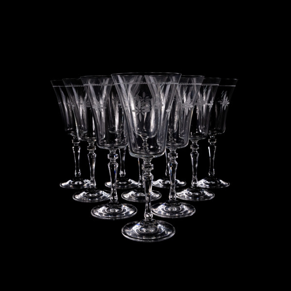 Vinglas, 10 st, "Moments by Maria Montezami", Fyrklövern, höjd 22 cm