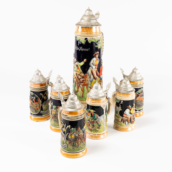 Ölkrus, 7 st, Tyskland, högsta 49 cm
