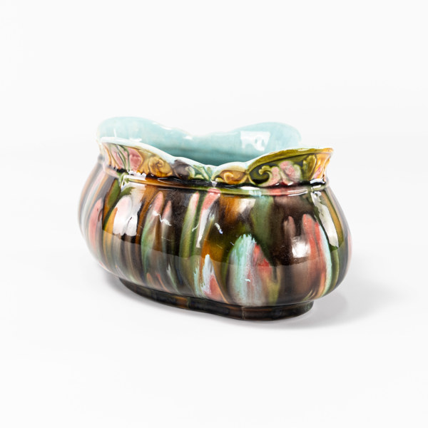 Jardinjär, flintgods Rörstrand, längd 23 cm