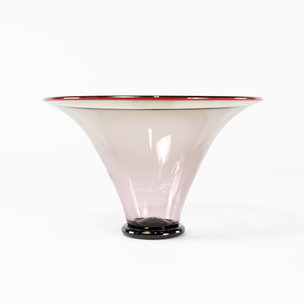 Skål, glas, signerad, Transjöhyttan, Ø 21,5 cm