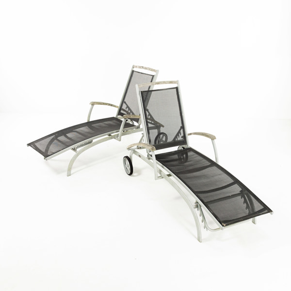 Solsängar, ett par, ställbara, Brafab