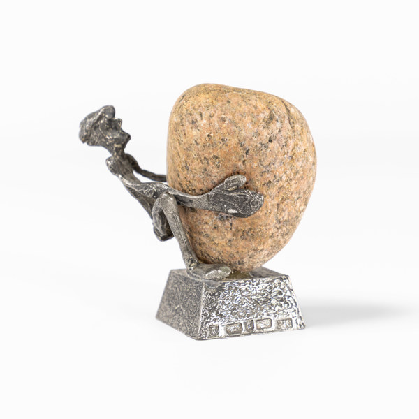 Henry Gustafsson, skulptur, "Lyftet", signerad