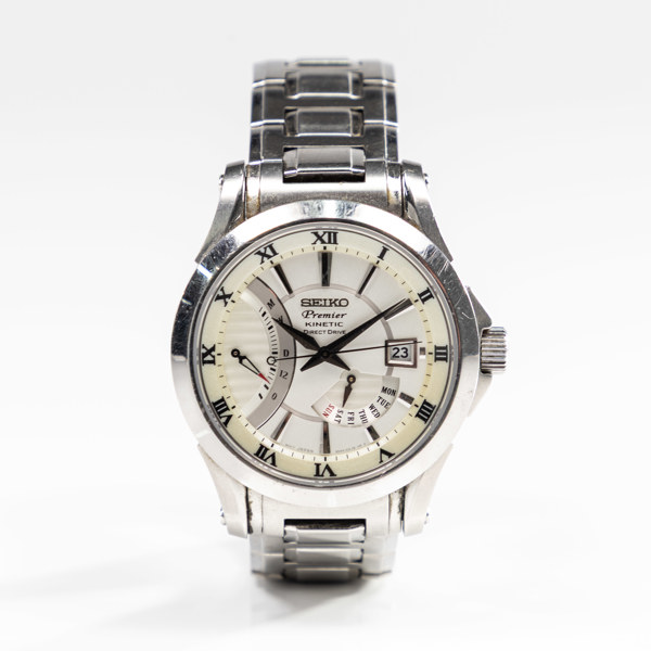 Seiko Premier, 43 mm, rostfritt stål, 10-tal
