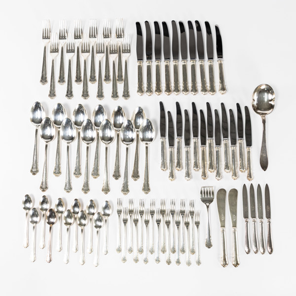 Bestickuppsättning, 80 delar, nysilver, GAB