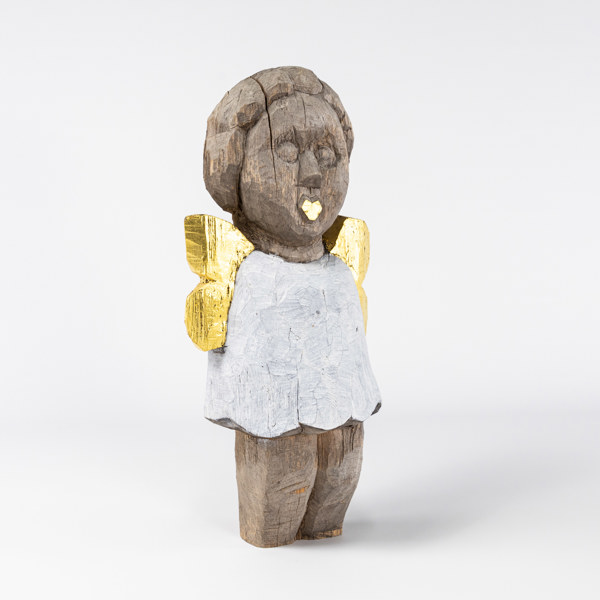 Sverker Eklund, skulptur, snidat trä, höjd 50 cm