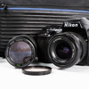 Systemkamera, Nikon, F-601, 2 st objektiv, 90-tal, Japan