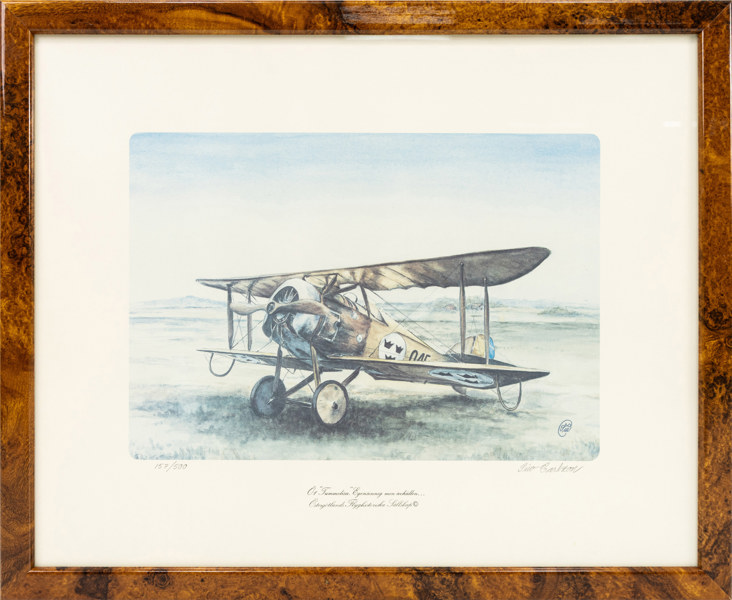 Siw Carlzon, litografi, signerad, numrerad 157/500, 53 x 44 cm