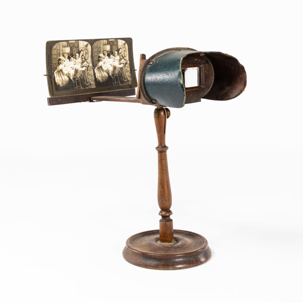 Stereoskop, på stativ, tidigt 1900-tal