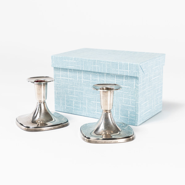 Tore Eldh, ljusstakar, ett par, silver, höjd 8 cm