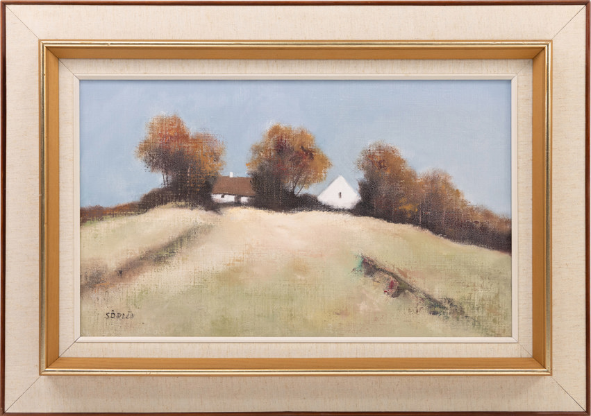 Malte Särlöv, olja på duk, signerad, 75 x 52 cm