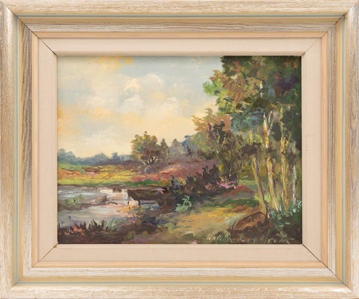 Karin Borgström, olja på duk, signerad, 48 x 40 cm