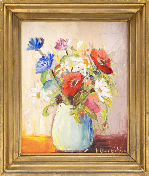 Karin Borgström, olja på duk, signerad, 29 x 34 cm