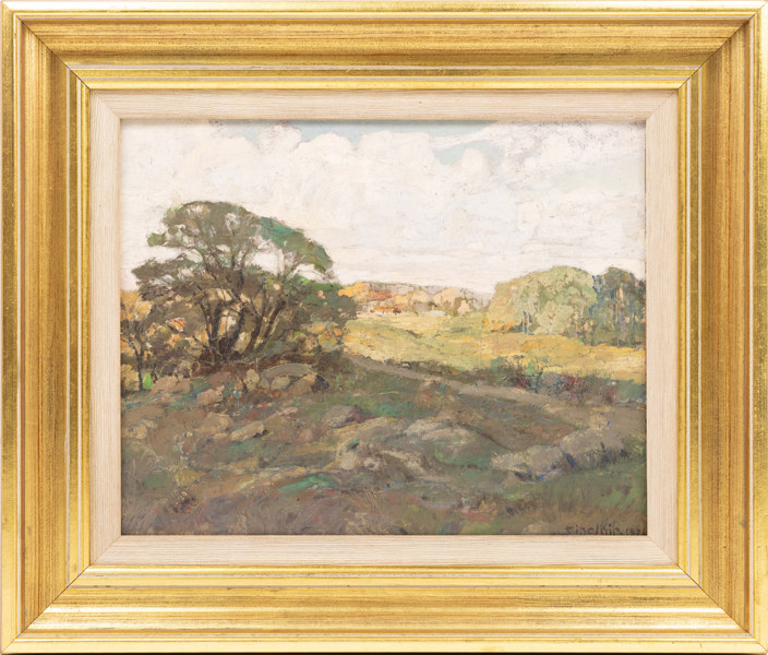 Folke Sinclair, olja på pannå, signerad, 40x34,5 cm