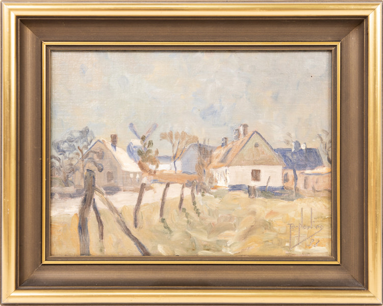 Tor Norling, olja på pannå, signerad, 37,5x30 cm