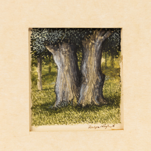 Ralph Höglund, blandteknik, signerad, 15,5 cm x 17 cm med ram