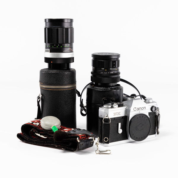 Systemkamera, Canon, FX, 2 objektiv, 60-tal, Japan