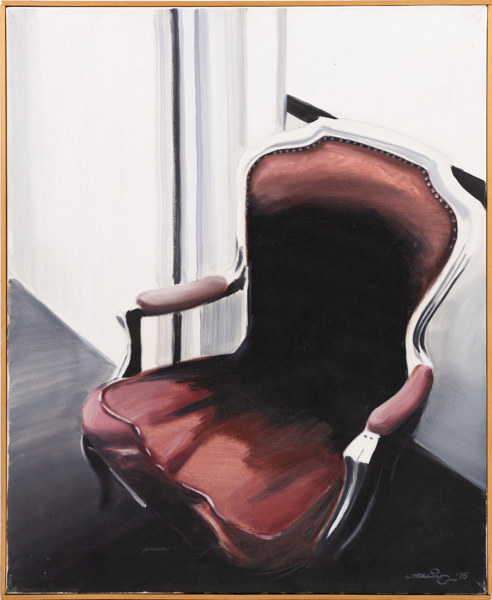 Oidentifierad konstnär, olja på duk, signerad, 62x75 cm