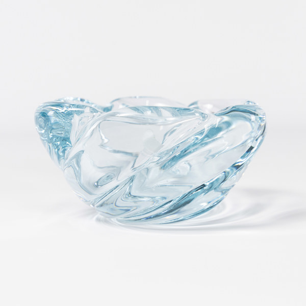 Vicke Lindstrand, skål, "Stella Polaris", signerad, Ø 19,5 cm