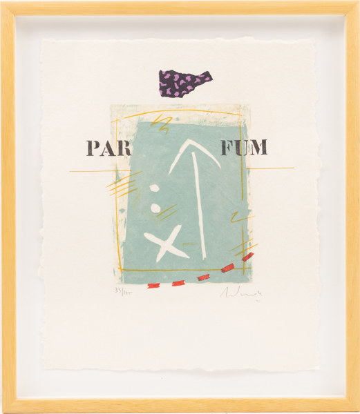 Alain Soucasse, litografi, 33/175, signerad, 36x41 cm