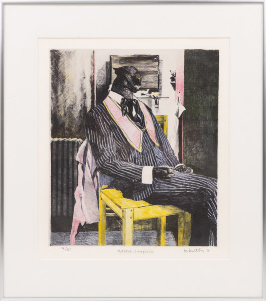 Bo Hultén, litografi, 172/375, signerad, 53x60 cm