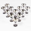 Cocktailglas, 12 st, vitmetall, Tesi, höjd 9 cm
