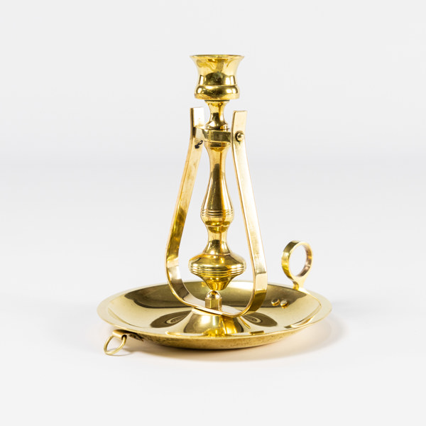 Skeppsljusstake, mässing, höjd 19 cm