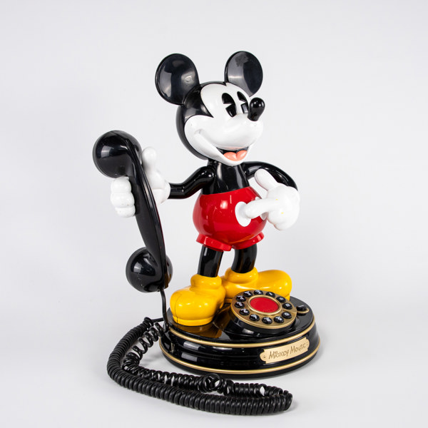 Bordstelefon, Mickey Mouse, höjd 36 cm