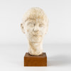 Oidentifierad konstnär, byst, gips, höjd 31 cm