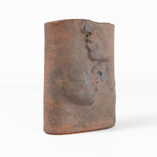 Vas, stengods, signerad, höjd 26 cm