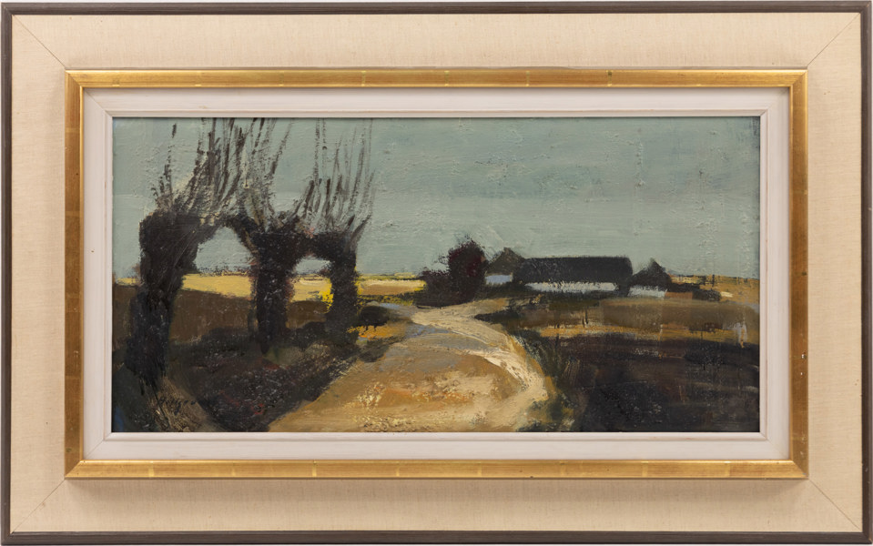 Bengt Hillgrund, olja på duk, signerad, 87x54 cm