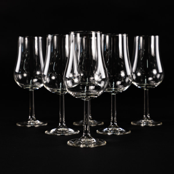 Vinprovarglas, 6 st, höjd 18 cm