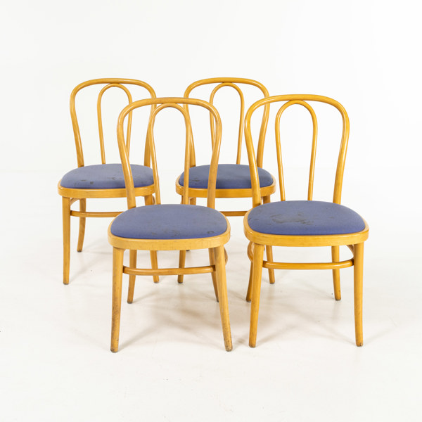 Stolar, 4 st, bok, "Wien", böjträ, 90-tal, Gemla